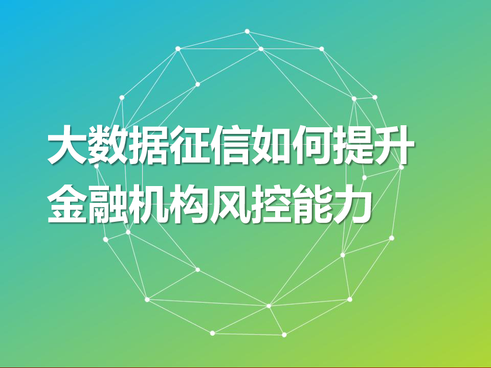 大数据征信如何提升金融机构风控能力.pptx